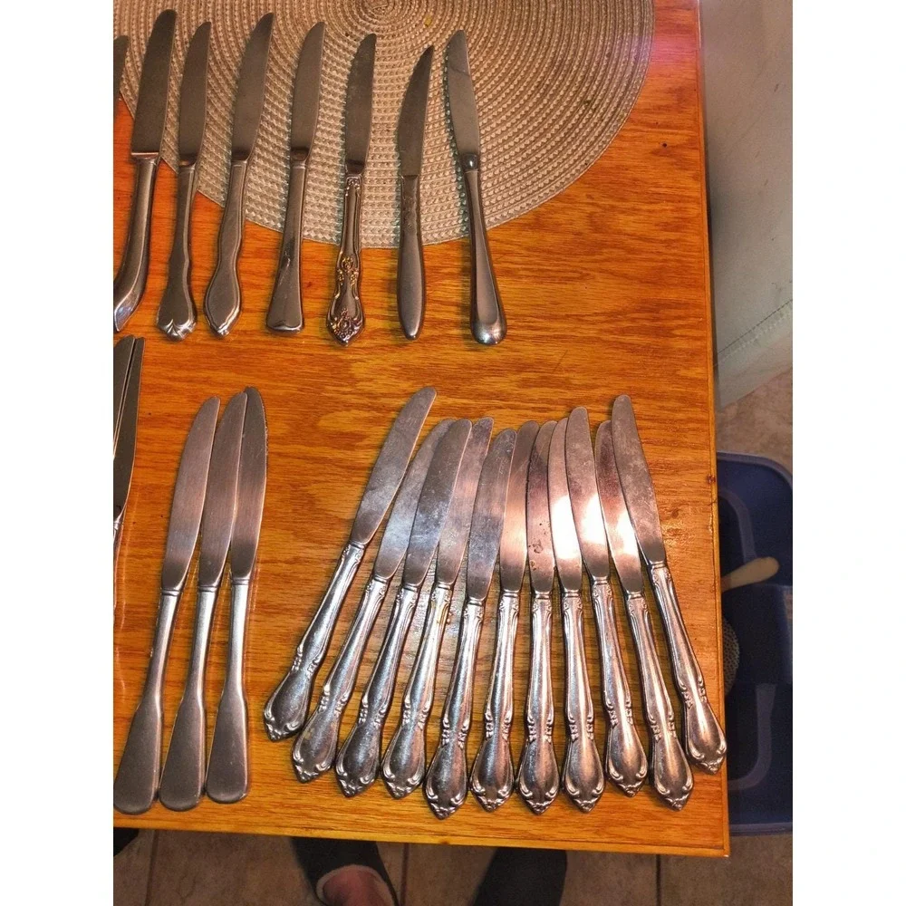 46 Stainless Steel Hollow Handle Knifes 20 Different Designs To Pick From